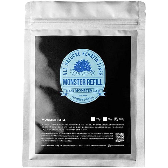 Monster Refill, Natural Black, 3.5 oz (100 g), Hairmon