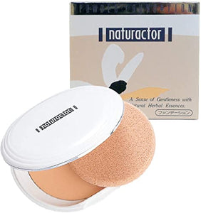 Foundation Powder Foundation 240 Natural with Puff 13g (Powder Foundation Natural Light and Smooth) [Naturactor]