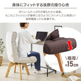 Iris Ohyama FAC-K Rotating Fabric Chair, Remote Work, Getting Your Own Place, Color: Brown