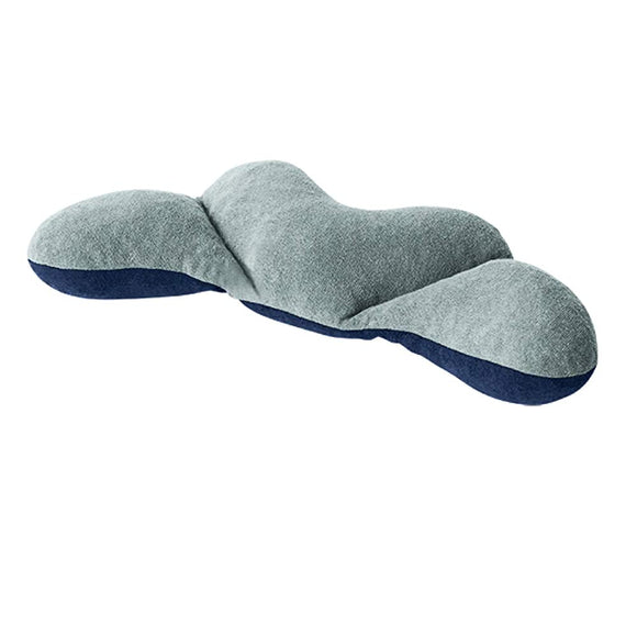 p!nto Float Posture Specialists Support the Head Bone of the Skin, 6-in-1 Head Support Pillow (Fog Gray x True Blue)