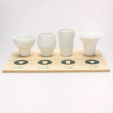 Japanese Sake Cup Set, Mino Ware Liquor Cup, Acupomi, Wangri, Bugle, Straight 5-Piece Set, Enjoy Sake that is said to change the taste depending on your mouth, please try it at home, Made in Japan, Envelehelk