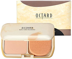 Powder foundation soft 2 cake 730 pink 10g (foundation with sponge puff fair-skinned light pink peach) [octard]