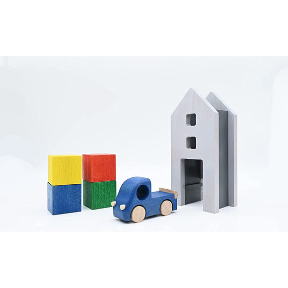 Tuminy Toy Toy for Playing with Building Blocks Loading Trucks