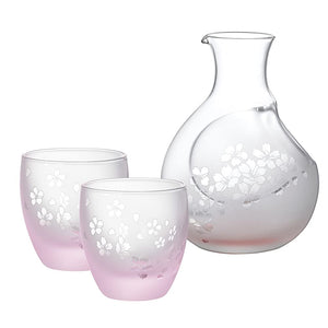 Cherry Blossoms MAI Glass Carafe & Wine Cup Set 16 - 755 - 5