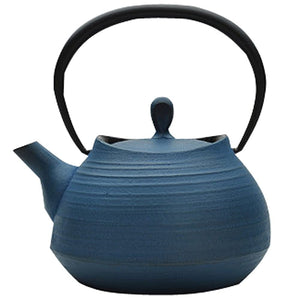 SOUTHERN Iron Equipment Sugi: Ten Casting Hall TEAPOT Basting Eyes Hakeme 0.6L JAPAN BLUE W15XD13XH17 (cm)