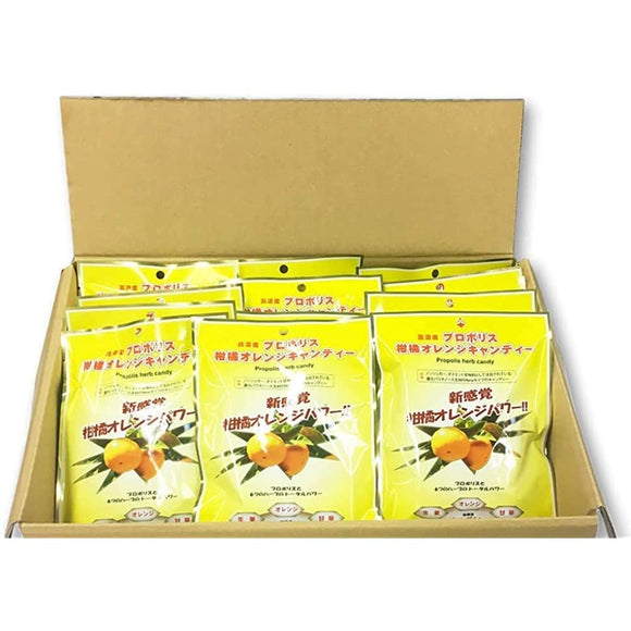 Propolis Candy Orange Flavor, High Concentration with Propolis Blend, 30 Tablets, 1 Bag x 30 Bags, Propolis Candy, Made in Brazil