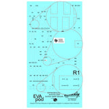 Paragraph 1/8 2001 Space Journey Space Pod Button Label Decal Plastic Model Decal PGX224