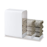 Isetou Towel Holder I-586 White Body: (approx.) Width 212 x Depth 130 x Height 288 mm, Magnet (1 sheet): (Approx.) Width 70 x Thickness 1 x Height 200 mm