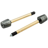 EFFEX EBB301M Handlebar Weights for Big Aluminum Handless, Compatible with Inner Diameter 0.6 Inch (14 mm), Gunmetal, Set of 2