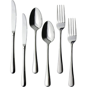 Nagao TOWA Dinner Cutlery Set, 6 Pieces, 18-8 Stainless Steel, Bag Only Made in Japan