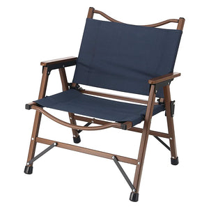 Fuji Boeki 37981 Schmidt Folding Chair, Outdoor Chair, Low Chair, Lightweight, Navy, Washable, Load Capacity 176.4 lbs (80 kg)