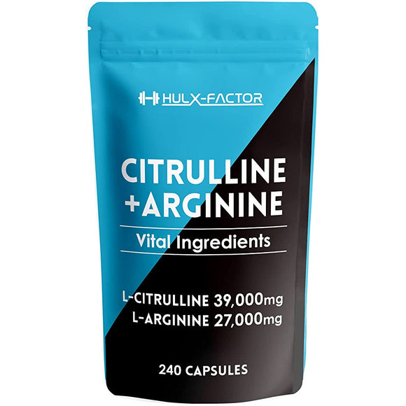 Hulk Factor Citrulline Arginine 66000mg Supplement Zinc Maca Carefully Selected 12 Types 240 Grains Domestic