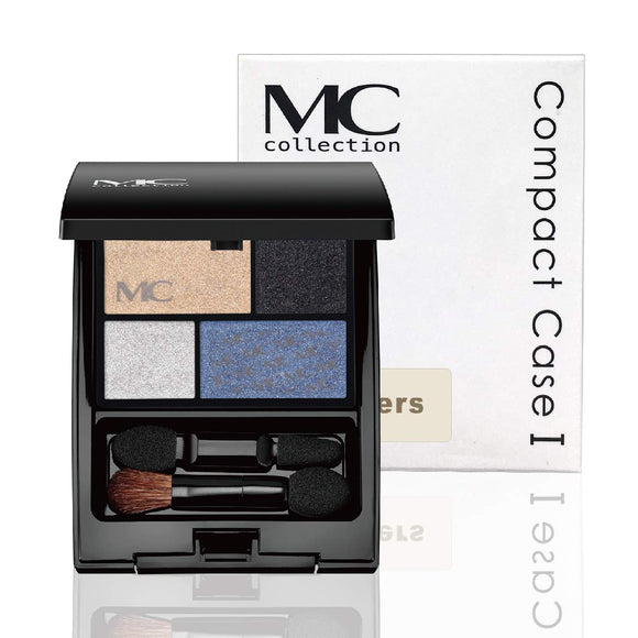 MC Collection Eye Color Palette Beakers No.3 Blue Gray (Eyeshadow Blue Gray Beige Silver Blue Pearl)