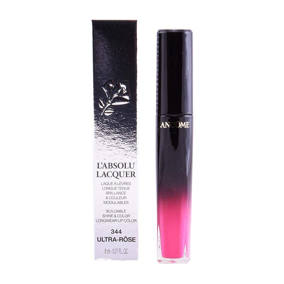 Lancome Lovesol Lacquer Buildable Shine & Color Longwear Lip Color - # 344 Ultra Rose 8ml/0.27oz