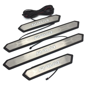 Speed Garage Toyota RAV4 50 Series LED Scuff Plate Side Sill Plate Entrance Mall Silver for TOYOTA RAV4 Interior Interior Dress Up Custom Parts