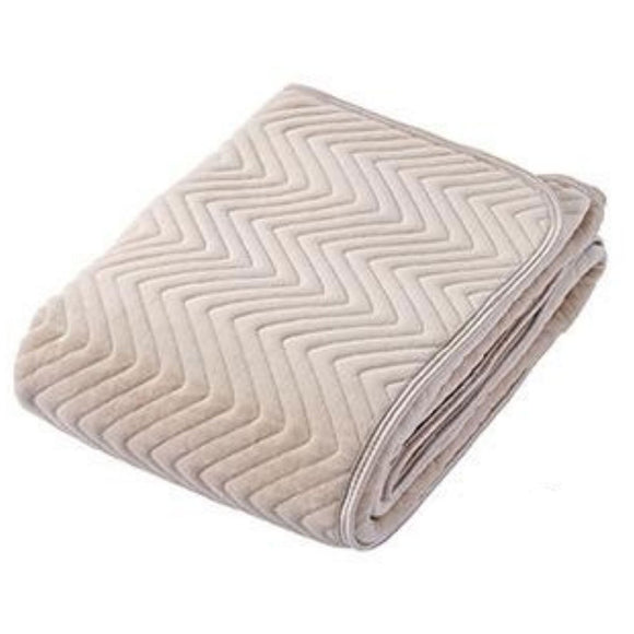 Kyoto Nishikawa (Shell Pile Area) 100% Cotton Sinker Ruched Soft Bed Bed Double 140 x 205 cm C - PT6104D BEIGE