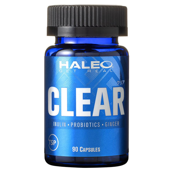 HALEO clear inulin fermented grain extract lactic acid bacteria with spores ginger extract combination 90 capsules