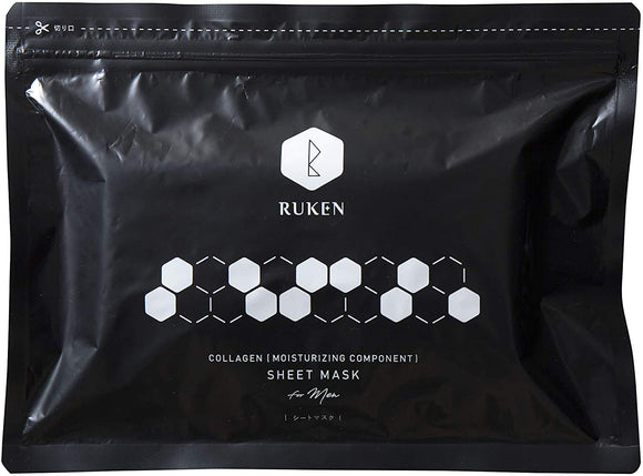 RUKEN RUKEN sheet mask men's face pack 25 sheets