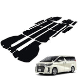 Fenice Car Mat, Floor Mat, Made in Japan (TOYOTA ALPHARD 30 Series, Gasoline Cars, 7 Search, Type Gold, black, Non-Slip, CAR MAT)