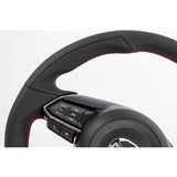 KENSTYLE (Kenstyle) Original Steering MD01C Mazda CX-5 (KF system) 2017/2 ~ All Black Leather (Red Stitch) & Dry Carbon Panel