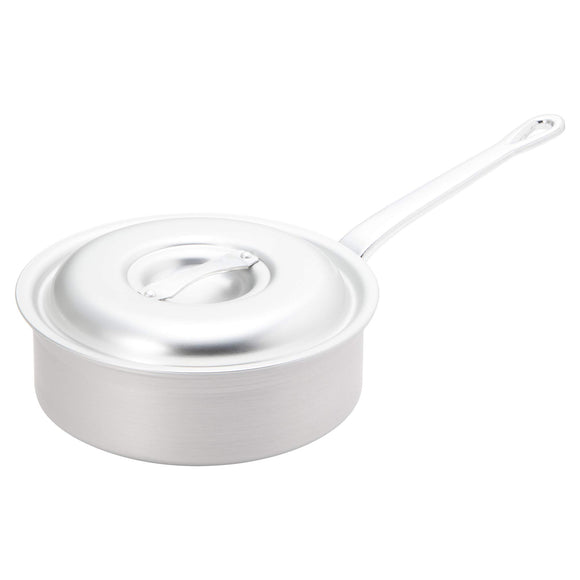 Endoshoji AKTF705 TKG Shallow Type Single Handle Pot, 11.8 inches (30 cm), Induction Compatible, Aluminum