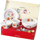 Kanesho Toki 066740 Let's Go! Anpanman Nakayoshi Series Dish Gift Set, 12.0 inches (30.5 cm), White