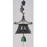 Iwachu Wind Chime Hanging Lantern, Large, Black, Nanbu Ironware, 27005