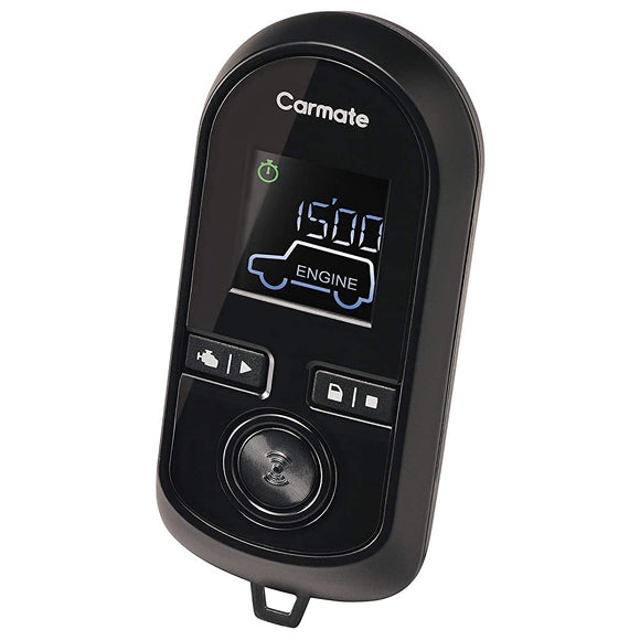 Carmate TE-W8000 Engine Starter, Answer Back, Built-in Antenna, Remote Control, Black LCD Screen, Thin Antenna, Door Lock Function Company