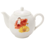 Narumi 52081-4515 Tea Pot, Chihiro Iwasaki Baby in the Flower of the Keshino 11.2 fl oz (330 cc), Made in Japan, Red