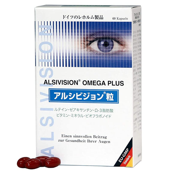 Alcibion OMEGA PLUS 60 Tablets, Ruthin, Zeaxanthin, Ω-3 Fatty Acids
