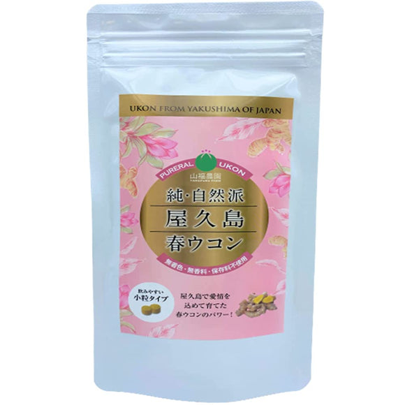 Yakushima spring turmeric 600 grains (for 2 months) turmeric supplement grain [pesticide-free, chemical-free fertilizer]