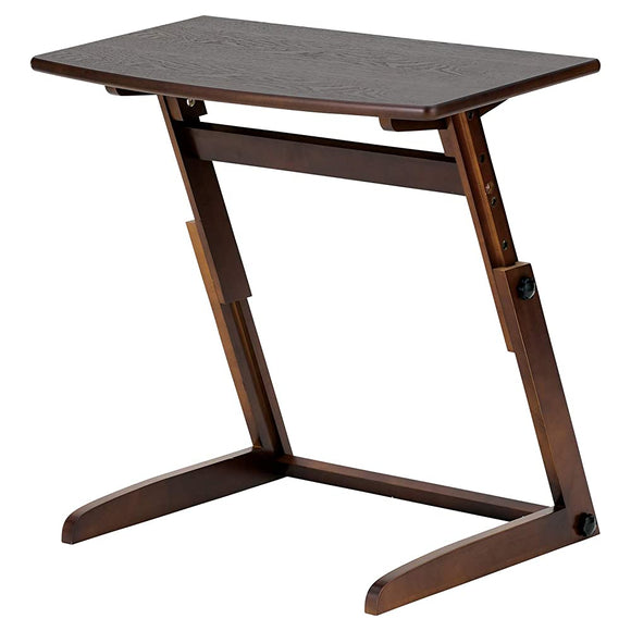 Takeda Corporation S8-SST69BR Lift Type Side Table, Brown, 27.2 x 15.4 x 16.5 inches (69 x 39 x 42 cm)