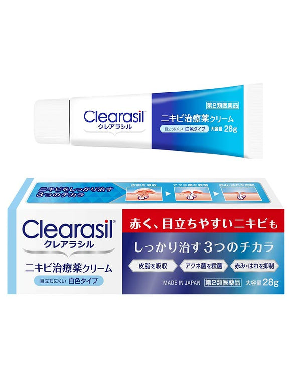 Acne Treatment Clearasil Cream White Type 28g