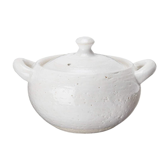 Hasegatani Pottery AZN-69 Iga Earthenware Pot, For 1 Person, 2 People, Approx. 6.3 inches (16 cm), Approx. 23.6 fl oz (700 ml), Direct Fire, Empty Firing, Microwave and Oven, Hakamaru