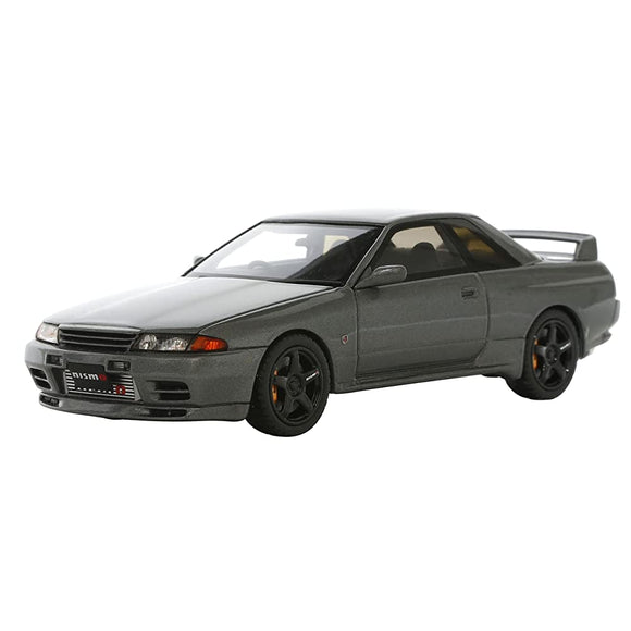 Kyosho Original KSR43104GR 1/43 Nissan Skyline GT-R R32 Nismo Grand Touring Car, Gray, Finished Product