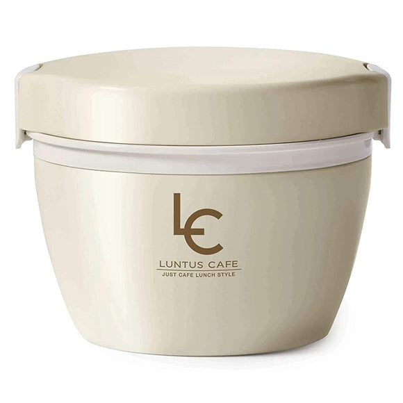 LANTUS Cafe Bowl HLB-CD800 A3256 Thermal Insulated Lunch Jar, 27.1 fl oz (800 ml), Ivory