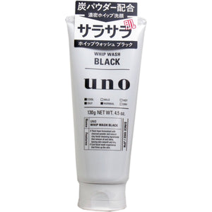 Uno Whip Wash (Black) Facial Cleanser 130g x 4