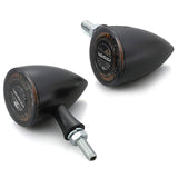 DAYTONA HighSider 15335 Motorcycle LED TURN Signal, Matte Black Rocket Bullet