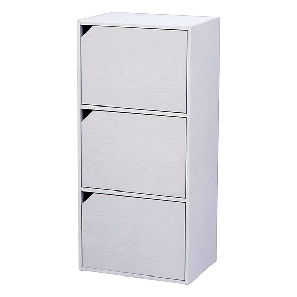 AIS CO-16 WH Color Box with Door, 3 Tiers, White, 3 Tier