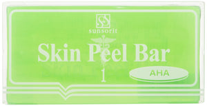 Sunsolit Skin Peel Bar AHA [Normal to Oily Skin] Peeling effect with facial soap