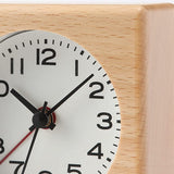 MUJI Beechwood Watch (With Alarm Function), Width 2.8 x Depth 1.6 x Height 2.8 inches (70 x 41.5 x 70 mm), Model Number: MJ-BC1 15832682