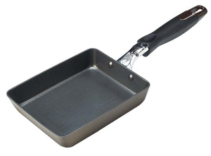 Pearl Metal H-8767 Egg Fry Pan, Induction Compatible, 2 Layers, Teflon, Basic Hard Treatment, Carnase