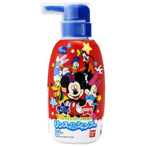 BANDAI rinse-in pump shampoo Mickey Mouse W78×H173×D57mm 300mL no coloring