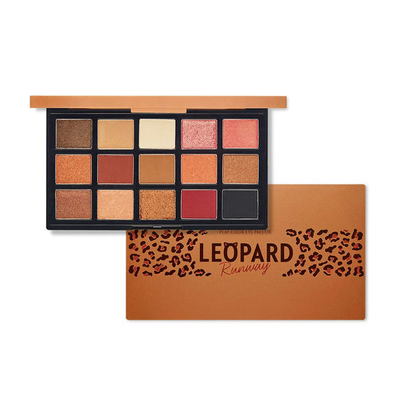 ETUDE Play Color Eye Palette Leopard Runway [Eyeshadow, Eyeshadow Palette, Palette] Multicolor 1gx15 types