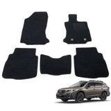 Fenice Car Mat, Floor Mat, Made in Japan (Subaru Legacy Outback Bt5), Black, Anti-Slip Shape, Non-Slip, Car Mat