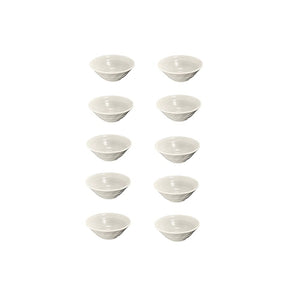 Marukei G56 KOH Small Bowl, Diameter 4.8 inches (12.2 cm), 8.1 fl oz (230 ml), Powdered Made in Japan, Shatter-Resistant, Dishwasher Safe, Stackable, Set of 10