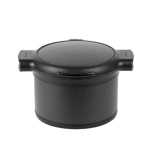 Pearl Metal Ecock II HB-6446 Vacuum Insulated Cooking Pot, Cooker, 1.1 gal (3.2 L), For 3 to 5 People, Black