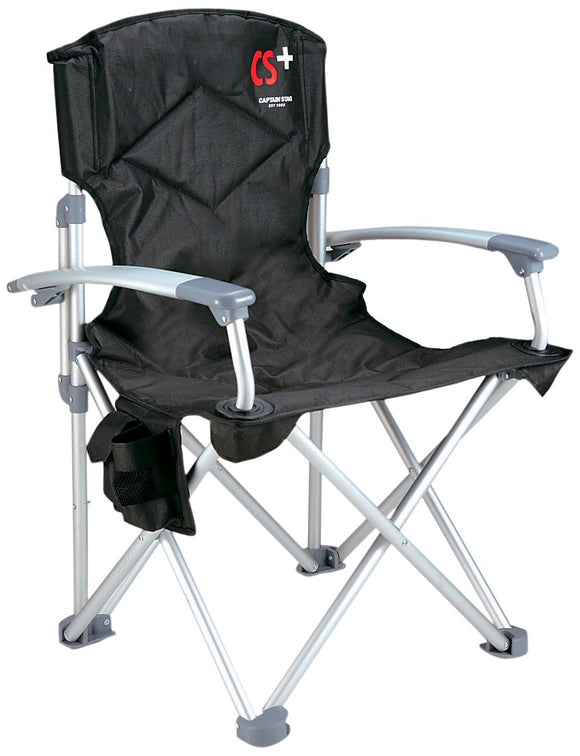 Captain Stag Chair CS Plus CS + Aluminum Slim Director Chair Black M-7372
