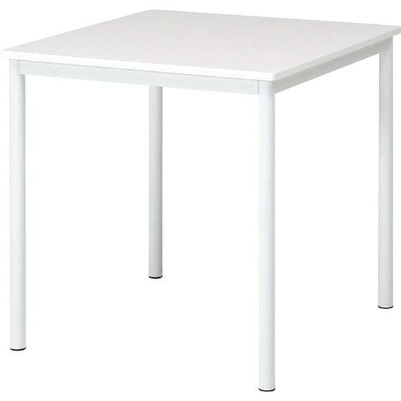 Fuji Boeki 84132 Shukuru Dining Table for 2 People, Single Item, Width 29.5 x Depth 29.5 x Height 28.3 inches (75 x 75 x 72 cm), White, Mirror Finish