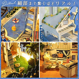 moin moin 2110DH293 Dollhouse Miniature Handmade Kit Set, English Instruction Manual (English Language Not Guaranteed), Vacation Home